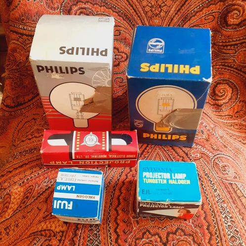 Vintage projector lampen episcope projectorlamp Philips o.a., Huis en Inrichting, Lampen | Losse lampen, Zo goed als nieuw, Overige typen