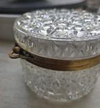 Oude kristallen bonbonniere, Antiek en Kunst, Antiek | Glas en Kristal, Ophalen of Verzenden