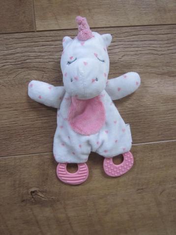 ZD Trading wit-roze zacht pluche knuffel eenhoorn paard  beschikbaar voor biedingen