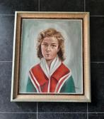schilderij op doek vrouw meisje jan verhaert portret België, Ophalen of Verzenden