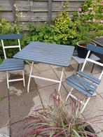 Bistroset, Tuin en Terras, Ophalen, Gebruikt, Hout, 2 zitplaatsen