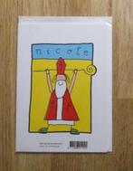 dubbele kaart met afbeelding sinterklaas en de naam Nicole, Ophalen of Verzenden, Nieuw