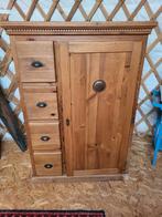 Oud teak hout ladenkast broodkast, Huis en Inrichting, Kasten | Ladekasten, Ophalen, Gebruikt, 100 tot 150 cm, 5 laden of meer