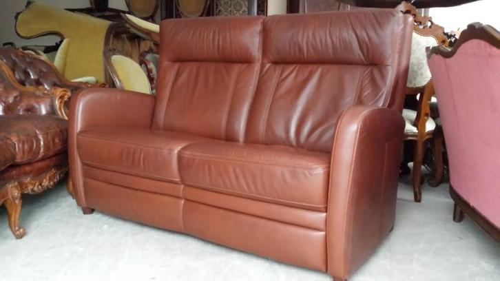 Klassiek leder bankstel, Antiek en Kunst, Antiek | Meubels | Stoelen en Banken, Ophalen