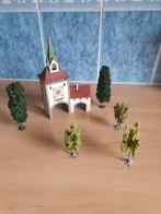 Faller ho stadstoren en bijgebouw en bomen, Hobby en Vrije tijd, Modeltreinen | H0, Ophalen of Verzenden, Gelijkstroom of Wisselstroom