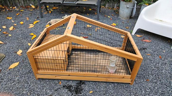 Cavia / Konijnenhok – bijna nieuw – 115x54x66 cm, Dieren en Toebehoren, Knaagdieren en Konijnen | Hokken en Kooien, Hok, Minder dan 60 cm