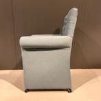 1x Grazia eetkamerfauteuil met wiel DOE EEN BOD!, Ophalen, Blauw, Nieuw, Eén