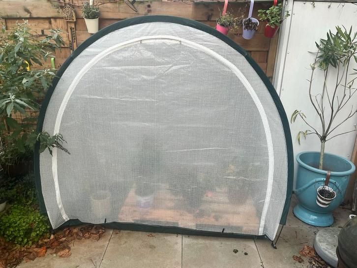 Kleine Plantenkas/winterserre - Ideaal voor Balkon/Tuin, Tuin en Terras, Kassen, Gebruikt, Kweekkas, Plastic, Folie, Ophalen