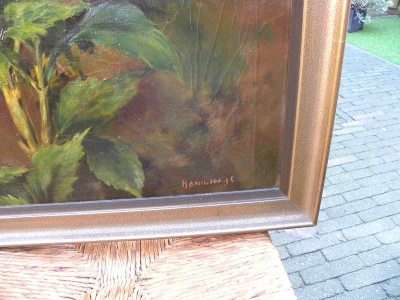 olieverf schilderij stilleven van JC Hamilton, Antiek en Kunst, Kunst | Schilderijen | Klassiek, Ophalen