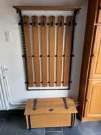 Houten Kapstok met Metalen Details, Gebruikt, 100 tot 150 cm, Hout, Ophalen