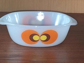 Vintage Schott Mainz Pauwenoog Jena Glas Schaal beschikbaar voor biedingen
