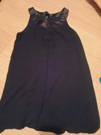 Zwart ballonjurkje met zijden rand, leuk voor boerenbruiloft, Zwart, Maat 42/44 (L), Ophalen of Verzenden, Zo goed als nieuw