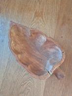 Houten Schaal - Bladvorm, Huis en Inrichting, Woonaccessoires | Schalen en Manden, Ophalen of Verzenden, Rond, Hout