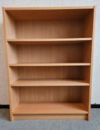 Lage boekenkast met 4 planken (kleur beuken), Huis en Inrichting, Kasten | Boekenkasten, Ophalen, Gebruikt, 25 tot 50 cm, 50 tot 100 cm