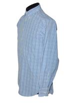 ETRO overhemd, shirt, geruit, wit/blauw, Mt. 38, Blauw, Halswijdte 38 (S) of kleiner, Ophalen of Verzenden, Zo goed als nieuw