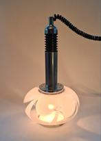 Vintage Space Age Mazzegga Hanglamp, Huis en Inrichting, Lampen | Hanglampen, Ophalen of Verzenden, Zo goed als nieuw, Glas, Minder dan 50 cm