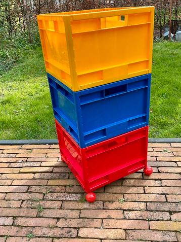 Set van 3 Ikea Märd Memphis Style kratten beschikbaar voor biedingen