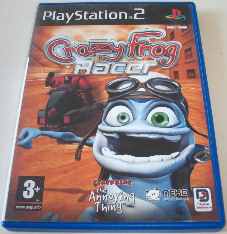 PS2 Game *** CRAZY FROG RACER ***, Spelcomputers en Games, Games | Sony PlayStation 2, Zo goed als nieuw, Racen en Vliegen, 2 spelers