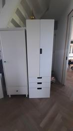 Witte Kledingkast met Lades, Ophalen, Kunststof, 50 tot 100 cm, Zo goed als nieuw