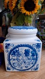 Delfts Blauwe Koektrommel - Vierkant. Voorraadpot., Huis en Inrichting, Ophalen of Verzenden, Zo goed als nieuw