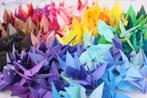 50 Origami Zwaantjes - Goed Geluk, Hobby en Vrije tijd, Knutselen, Ophalen of Verzenden, Nieuw, Knutselwerk