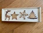 4 verzilverde servetringen met Kerstmotieven, Diversen, Kerst, Ophalen of Verzenden, Nieuw