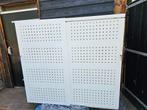 Akoestische schuifdeurkast: 160x150x51,5 - Wit - met slot, Ophalen, 150 tot 200 cm, Zo goed als nieuw, Metaal