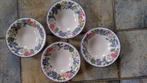 4  Staffordshire Moselle schalen 23 cm, Huis en Inrichting, Keuken | Servies, Verzenden, Gebruikt, Overige stijlen, Schaal of Schalen