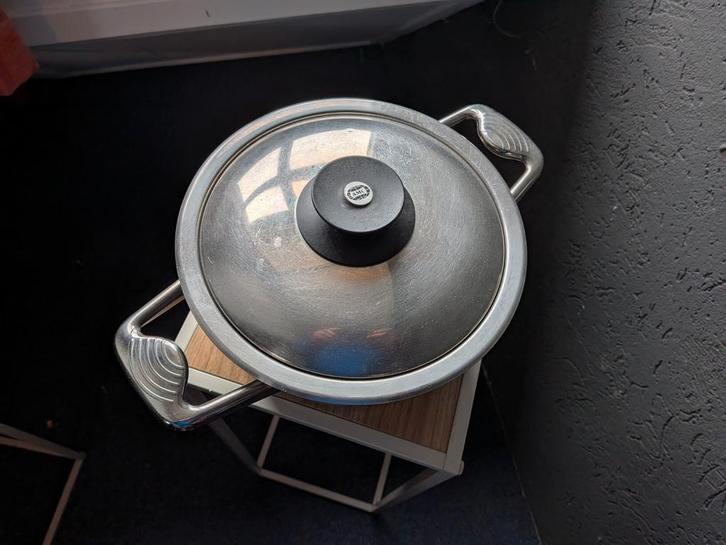 AMC kookpan, Huis en Inrichting, Keuken | Potten en Pannen, Zo goed als nieuw, Kookpan of Snelkookpan, Rvs, Ophalen of Verzenden