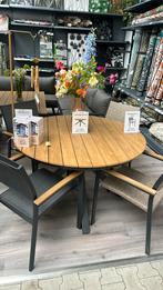 Showmodel Arezzo 120cm rond, Tuin en Terras, Tuintafels, Ophalen of Verzenden, Zo goed als nieuw, Rond, Aluminium
