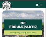 Twee tribunekaarten Freulepartij 6 aug 2025, Tickets en Kaartjes, Evenementen en Festivals, Twee personen