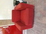 Rode stoffen relax stoel fauteuil, Huis en Inrichting, Ophalen, Gebruikt, 75 tot 100 cm, 75 tot 100 cm