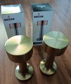 Twee buccan oplaadbare tafellampen, Dumbell, Ophalen of Verzenden, Zo goed als nieuw, Metaal