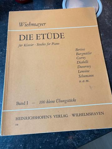 Wiehmayer - Die Etüde, Piano Studies beschikbaar voor biedingen