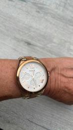Fossil horloge, Leer, Staal, Fossil, Ophalen of Verzenden