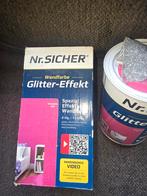 Roze glitter verf 2x, Doe-het-zelf en Verbouw, Verf, Beits en Lak, Minder dan 5 liter, Ophalen of Verzenden, Roze, Verf