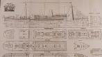 Algemeen plan s.s. Patria, Verzamelen, Scheepvaart, Ophalen of Verzenden, Zo goed als nieuw