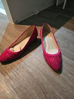 Fuchsia trouwschoenen maat 39 - 1 dag gedragen, Ophalen of Verzenden, Zo goed als nieuw, Roze, Schoenen met lage hakken