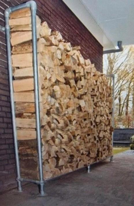 Steigerbuis opberghok houthok rek, Tuin en Terras, Haardhout, Minder dan 3 m³, Ophalen