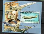 djibouti 1983 pf getand blok luchtvaart vliegtuigen planes 2, Ophalen of Verzenden, Postfris, Vliegtuigen