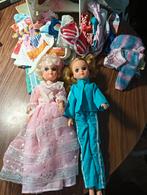 2 Cindy vintage poppen met kleding, meubels en kast, Kinderen en Baby's, Speelgoed | Poppen, Ophalen, Gebruikt, Barbie