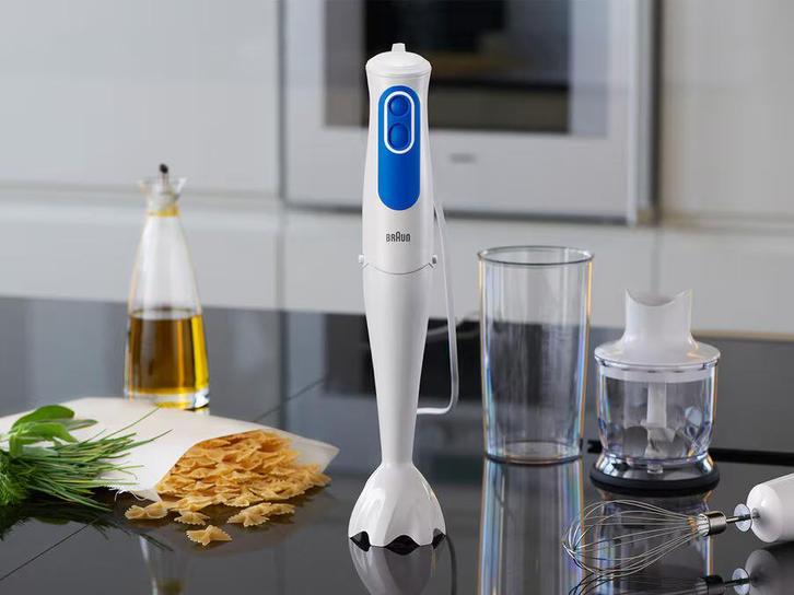 Braun multiquick staafmixer set, Witgoed en Apparatuur, Keukenmixers, Nieuw, Minder dan 1 liter, 2 snelheden, Vaatwasserbestendig