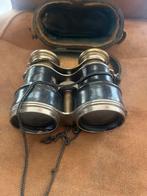 Vintage Verrekijker met Tas, Gebruikt, 8 tot 12x, Met hoes of tas, Porro (met knik)