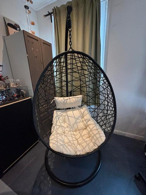 Hangstoel swing met standaard Xenos, Huis en Inrichting, Stoelen, Zo goed als nieuw, Eén, Zwart, Ophalen