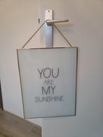 Leuk schilderij met gouden rand, Ophalen, Overige materialen, Minder dan 50 cm, Zo goed als nieuw