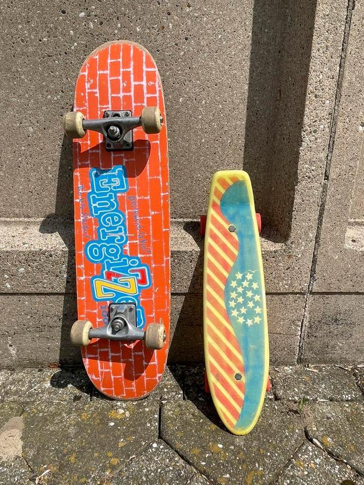 Skateboard en Pennyboard  beide gebruikt, Sport en Fitness, Skateboarden, Zo goed als nieuw, Skateboard, Ophalen