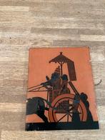 Indisch tafereel op glas geschilderd, Antiek en Kunst, Ophalen of Verzenden
