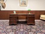 Klassiek Engels Chesterfield Bureau Partnerdesk, Ophalen
