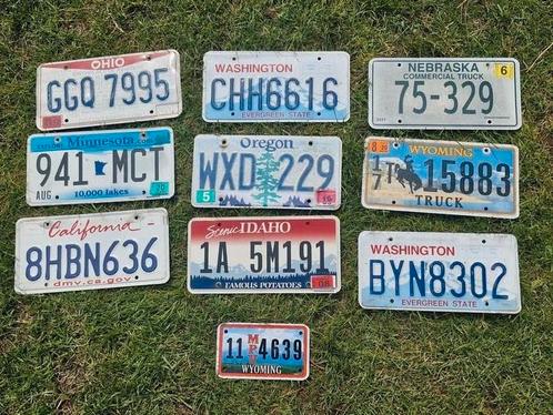 Kentekenplaat SET USA 10 Nummerplaten nummerborden license V, Verzamelen, Automerken, Motoren en Formule 1, Gebruikt, Auto's, Ophalen of Verzenden