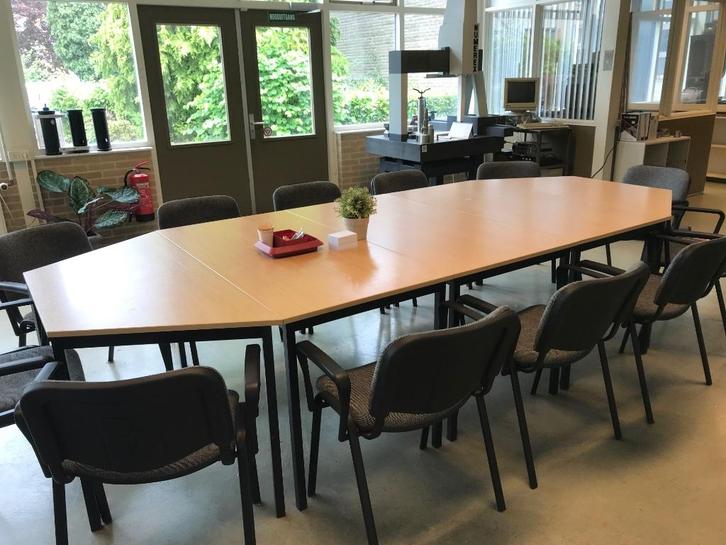 Vergaderset17 delig., Huis en Inrichting, Tafels | Eettafels, Zo goed als nieuw, 100 tot 150 cm, 200 cm of meer, Vijf personen of meer